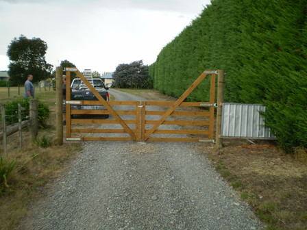 Wooden High Backed Gate